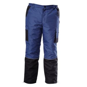 Lahti Pro Zimowe spodnie robocze do pasa ocieplane niebieskie XXXL (L4100706)