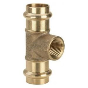 Viega Trójnik redukcyjny 18mm x 1/2" x 18mm brąz (281 359)