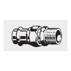 Viega Dwuzłączka gwint zewnętrzny 22mm x 3/4" brąz (379414)