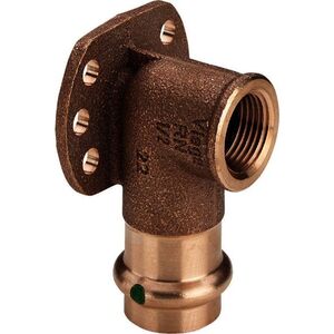 Viega Kolano naścienne 15mm x 1/2" brąz (107345)