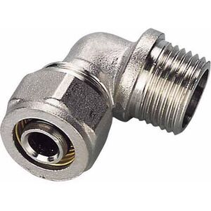 Kolano Pex-AL-PEX 1/2" x 16mm gwint zewnętrzny