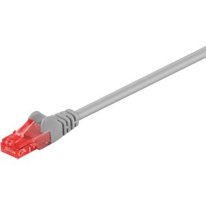 Goobay Kabel krosowy patchcord U/UTP kat. 6 CCA szary 10m (68444)