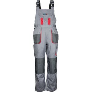 Dedra Spodnie ochronne ogrodniczki Comfort Line szare rozmiar LD / 54 (BH3SO-LD)