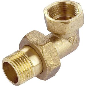 Invena Złączka mosiężna kątowa 1/2" (H/ZM-19-015)
