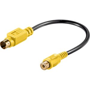 Adapter AV Goobay DIN 4-pin - RCA (Cinch) żółty (60845)