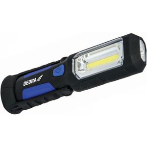 Dedra akumulatorowa 3W COB LED + 1W LED zasilacz USB na 230V i 12V (L1022)
