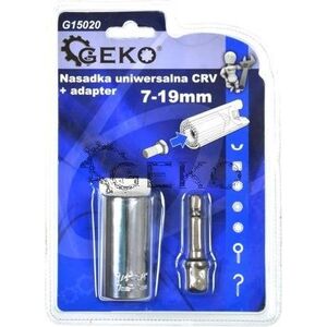 Geko nasadka uniwersalna 7-19mm + adapter (G15020)