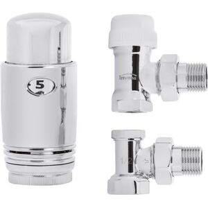 Invena Zestaw termostatyczny kątowy chrom 1/2" (CD-79-K15)