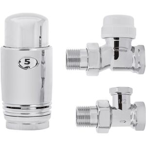 Invena Zestaw termostatyczny prosty chrom 1/2" (CD-79-P15)