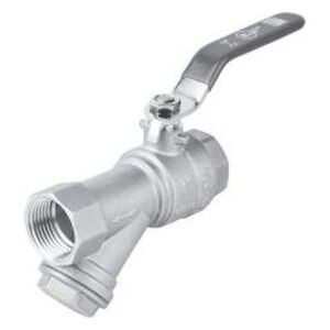 Perfexim Zawór kulowy wodny WW DN25 z filtrem typ ciężki PHA-006 G1 WW PN30 DN25 (01-006-0250-000)