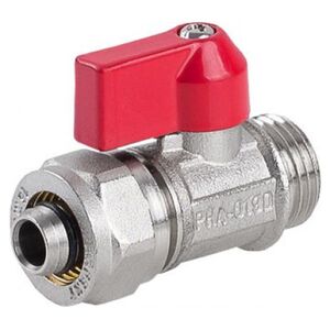 Perfexim Zawór kulowy MINI 1/2" ze złączką do rury Pex/AlPex i dławikiem (01-019-1000-001)