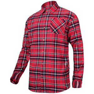 Lahti Pro Koszula flanelowa bawełniana czerwono-granatowa w kratę rozmiar XXL (L4180305)