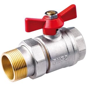 Perfexim Zawór kulowy wodny WZ DN32 ze śrubunkiem motylek wzmocniony PHA-005/SM G1 1/4 WZ PN30 DN32 (00-005-0320-000)