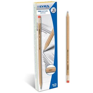 Lyra Ołówek Pro Natura HB/2 z Gumką (12szt) (273674)