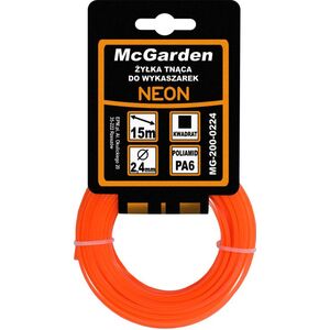 McGarden ŻYŁKA DO WYKASZARKI KWADRAT NEON 2,0MM 15M [jm.SZT] - MG-200-0220