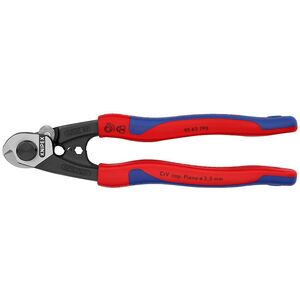Knipex 9562190 Crimping tool Blue,Red cable crimper, Cutting pliers