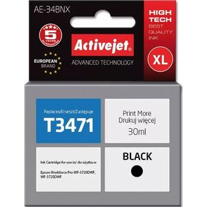Tusz Activejet Tusz Activejet AE-34BNX (do drukarki Epson, zamiennik T3471 supreme 30ml czarny) - AE-34BNX