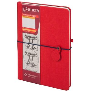 Antra Notes A5 Kropki Renesans Czerwony