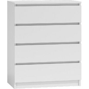 Topeshop Komoda szafka 4 szuflady biały