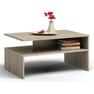 Topeshop Stolik kawowy ława boston salon pokój sonoma (ŁAWA BOSTON SONOMA)