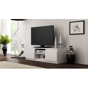 Topeshop Szafka stolik rtv / lcd 120cm biały