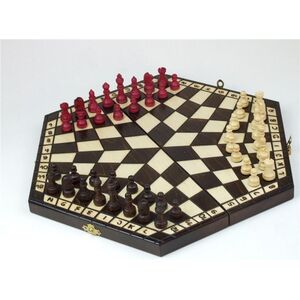 Abino Szachy drewniane 3 osobowe