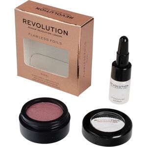 Makeup Revolution Flawless Foils Metaliczny cień do powiek + baza Rival