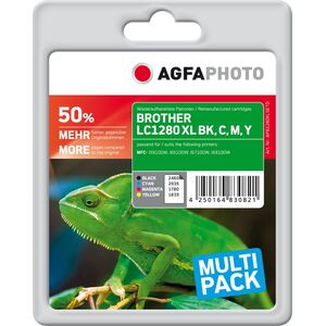 Tusz AgfaPhoto Tusz APB1280XLSETD / LC1280 XL (Black Cyan Magenta Yellow)