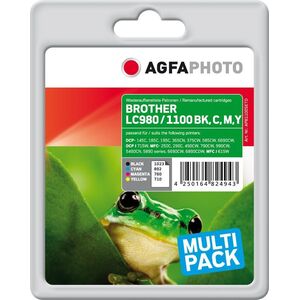 Tusz AgfaPhoto Tusz AGFI980VE / LC980 , LC1100 (Black Cyan Magenta Yellow)