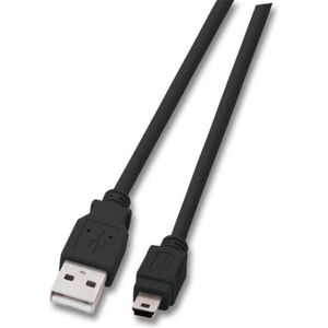 Kabel USB EFB USB-A - miniUSB 1.8 m Czarny (K5250SW.1,8)