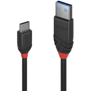 Kabel USB Lindy USB-A - USB-C 0.5 m Czarny (36915)