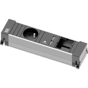 Listwa zasilająca Bachmann Bachmann 916.0039 - black / gray - 1x safety socket - 2x USB - 1x custom module, small