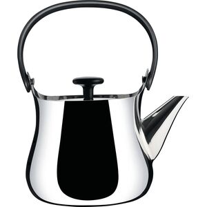 Alessi Czajnik z polerowanej stali nierdzewnej srebrny/czarny