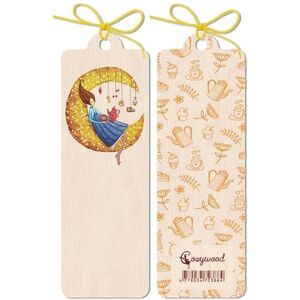 Cozywood Zakładka drewniana Księżyc