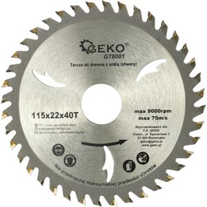 Geko tarcza do drewna 115x22x40T (G78001)