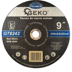 Geko tarcza do cięcia metalu Premium 230x2 Inox (G78242)
