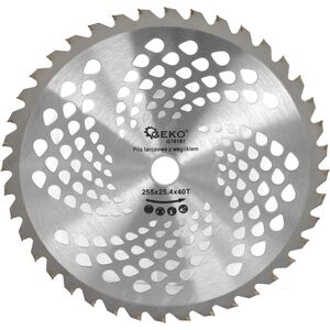 Geko Tarcza z widią do podkaszarki spalinowej 255x25,4mmx40T (50)