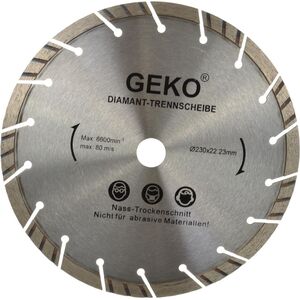 Geko tarcza diamentowa 230mm szara-laser (G00223)