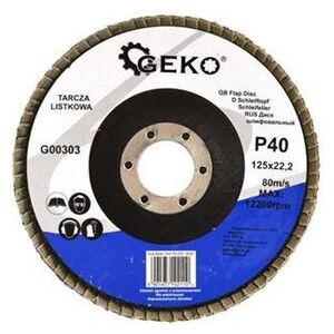 Geko Tarcza listkowa lamelkowa 125mm P40 (10/200)