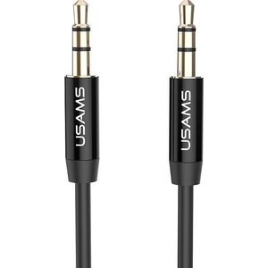Kabel Usams Jack 3.5mm - Jack 3.5mm 1m czarny (YP101)