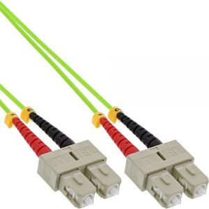 InLine Patchcord światłowodowy Duplex SC/SC, 50/125µm, OM5, 10m (83510Q)