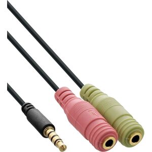 Kabel InLine Jack 3.5mm - Jack 3.5mm x2 2m czarny (99302K)