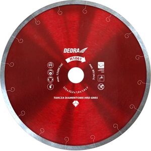 Dedra Tarcza HRD GRES super cienka do twardej ceramiki 180x22,2mm (H1064)