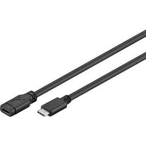 Kabel USB MicroConnect USB-C - USB-C 1 m Czarny (USB3.1CC1EX)