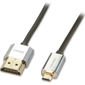 Kabel Lindy HDMI Micro - HDMI 4.5m srebrny (41679)