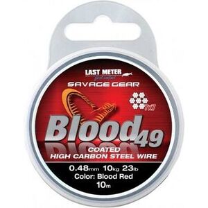 Savage Gear Blood49 0.48mm 11kg 24lbCoated Red 10m (54898)