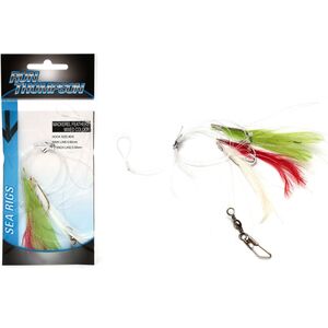 Ron Thompson Rig3 Mackerel Feathers Mixed Colour/Flashabou 3 #2 Silv (42606)