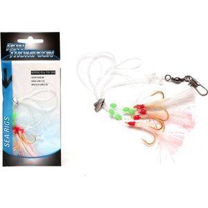 Ron Thompson Rig2 Herring Real Fish Skin 5 #8 Hooks Gold 0.60/0.50mm (42605)