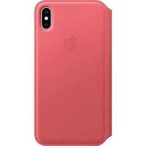 Apple Skórzane etui folio iPhone XS Max - zgaszony róż-MRX62ZM/A