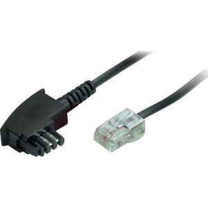Router-Anschlusskabel TAE(F) auf RJ45, 2m (PIN 4+5 am RJ45-St) (70002-2) - 40-02-0522